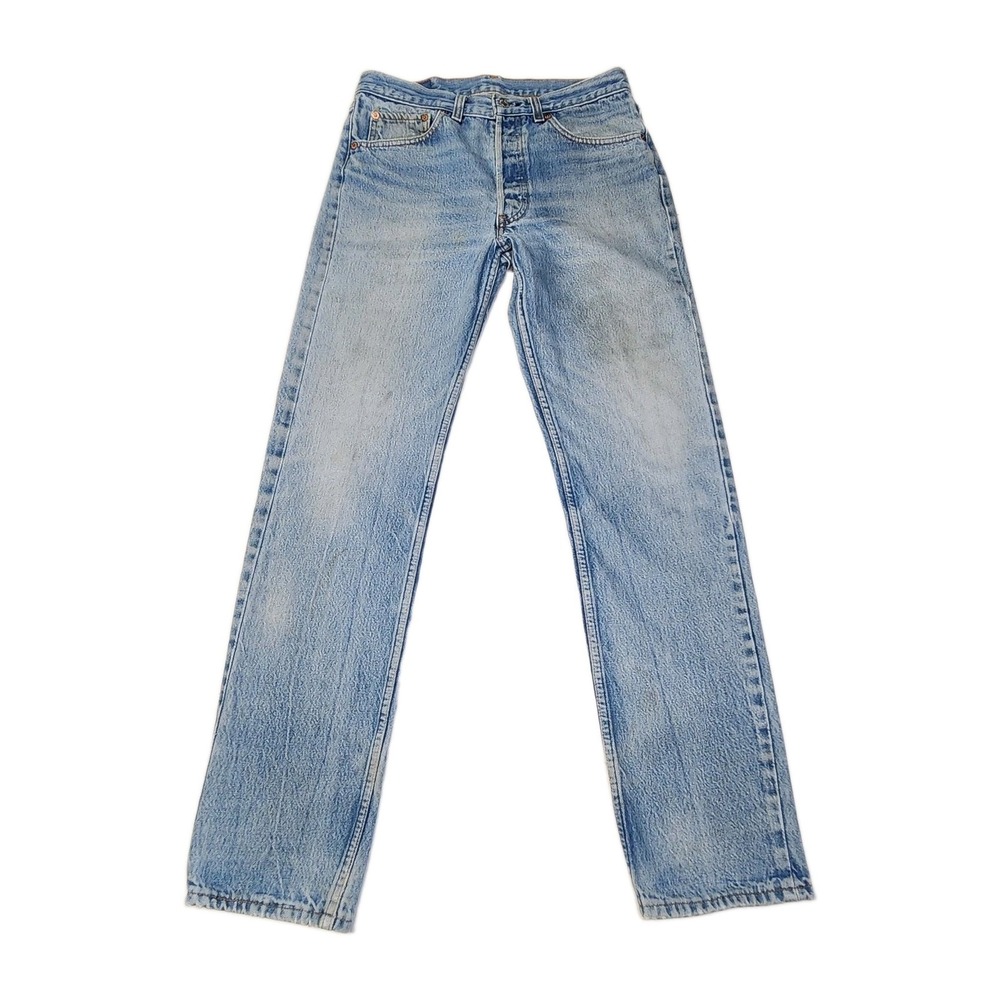 Vintage 1992 Levi's 501 Jeans 30x31 Made USA 501-0115 Button Fly Light Wash